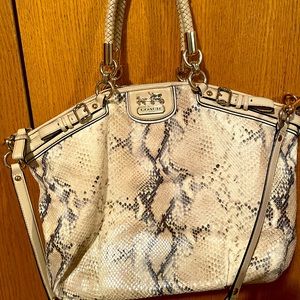 Coach python bag with matching zip wallet